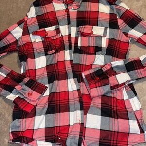 Plaid Shirt - Red and Black